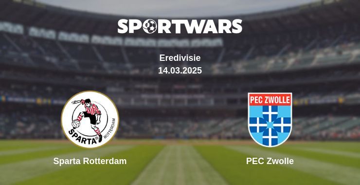 Sparta Rotterdam — PEC Zwolle watch online broadcast, 14.03.2025