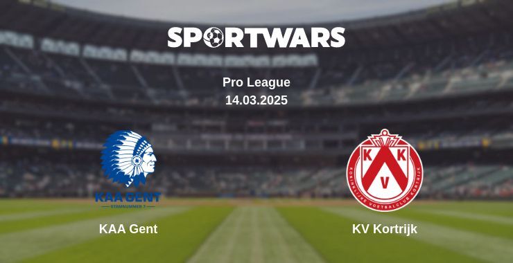 KAA Gent — KV Kortrijk watch online broadcast, 14.03.2025