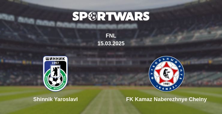 Shinnik Yaroslavl — FK Kamaz Naberezhnye Chelny watch online broadcast, 15.03.2025