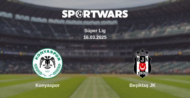 Konyaspor — Beşiktaş JK watch online broadcast, 16.03.2025