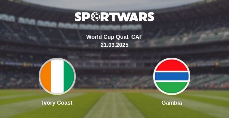 Ivory Coast — Gambia watch online for free 21.03.2025