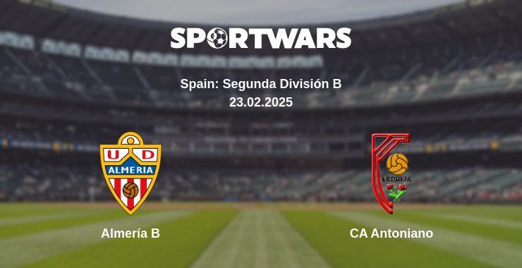 Almería B — CA Antoniano watch online broadcast, 23.02.2025