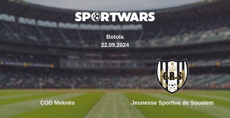 COD Meknès — Jeunesse Sportive de Soualem, where to watch online broadcast