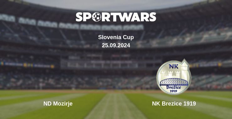 ND Mozirje — NK Brezice 1919, where to watch online broadcast