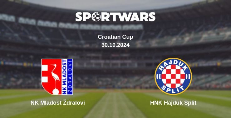 Result of the NK Mladost Ždralovi — HNK Hajduk Split match, 30.10.2024