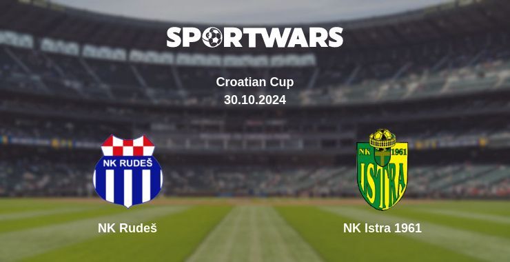 Result of the NK Rudeš — NK Istra 1961 match, 30.10.2024