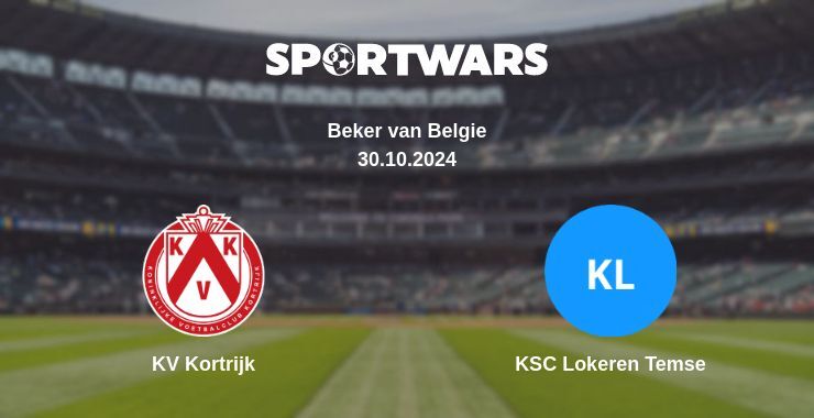 Result of the KV Kortrijk — KSC Lokeren Temse match, 30.10.2024