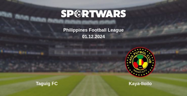 Result of the Taguig FC — Kaya-Iloilo match, 01.12.2024