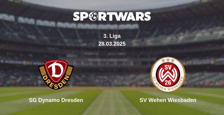 SG Dynamo Dresden — SV Wehen Wiesbaden watch online broadcast, 28.03.2025