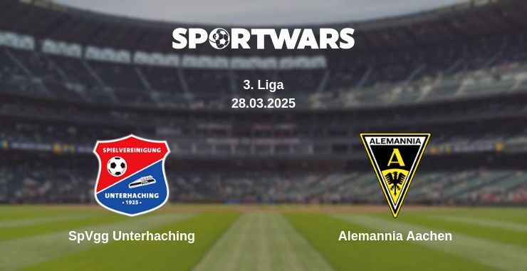 SpVgg Unterhaching — Alemannia Aachen watch online broadcast, 28.03.2025