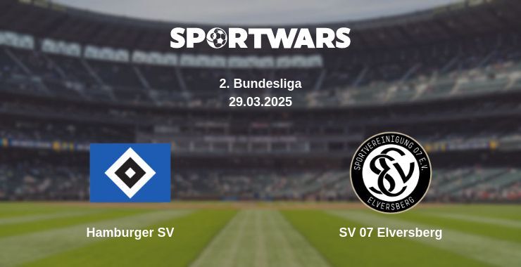 Hamburger SV — SV 07 Elversberg watch online broadcast, 29.03.2025