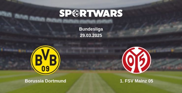 Borussia Dortmund — 1. FSV Mainz 05 watch online broadcast, 29.03.2025