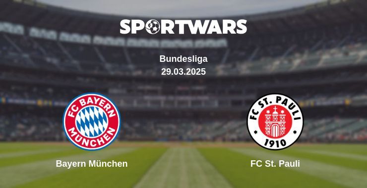 Bayern München — FC St. Pauli watch online broadcast, 29.03.2025