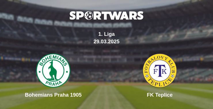 Bohemians Praha 1905 — FK Teplice watch online broadcast, 29.03.2025