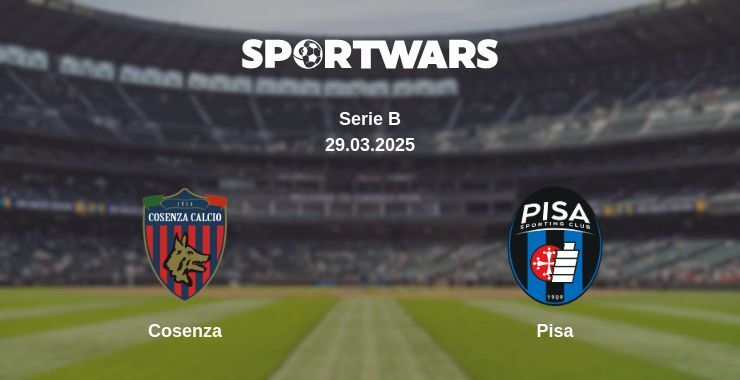 Cosenza — Pisa watch online broadcast, 29.03.2025