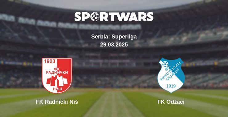 FK Radnički Niš — FK Odžaci watch online broadcast, 29.03.2025