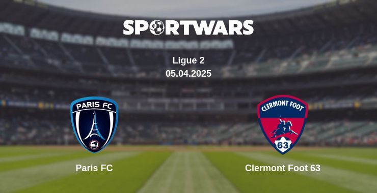 Paris FC — Clermont Foot 63 watch online for free 05.04.2025