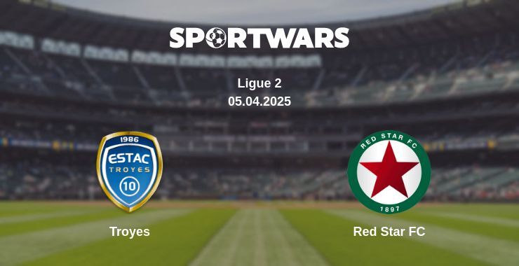 Troyes — Red Star FC watch online broadcast, 05.04.2025