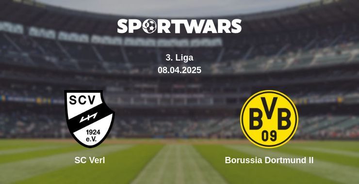 SC Verl — Borussia Dortmund II watch online broadcast, 08.04.2025