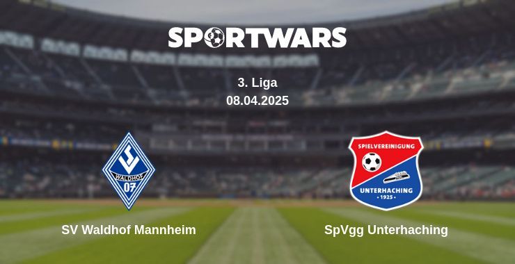 SV Waldhof Mannheim — SpVgg Unterhaching watch online for free 08.04.2025