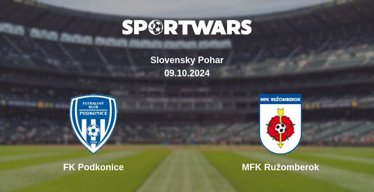 FK Podkonice — MFK Ružomberok watch online for free 09.10.2024