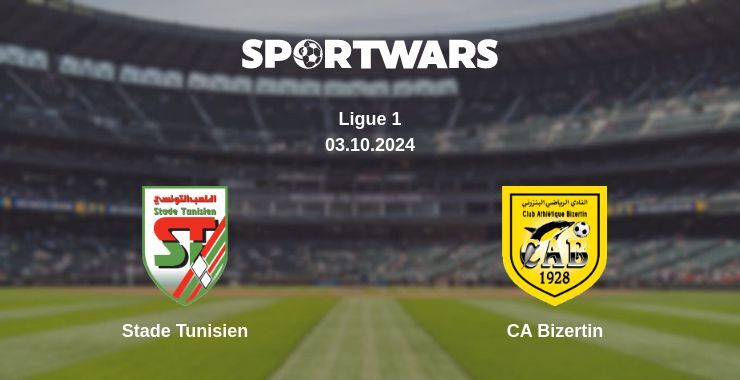 Stade Tunisien — CA Bizertin watch online for free 03.10.2024