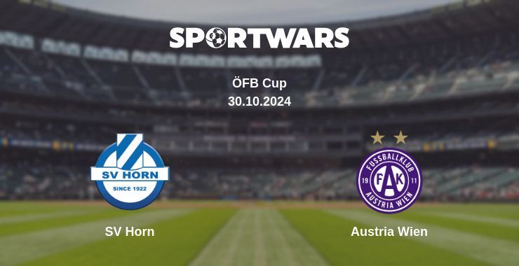 SV Horn — Austria Wien watch online for free 30.10.2024