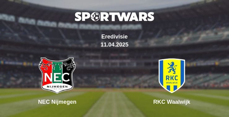 NEC Nijmegen — RKC Waalwijk watch online broadcast, 11.04.2025