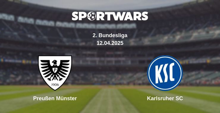 Preußen Münster — Karlsruher SC watch online broadcast, 12.04.2025