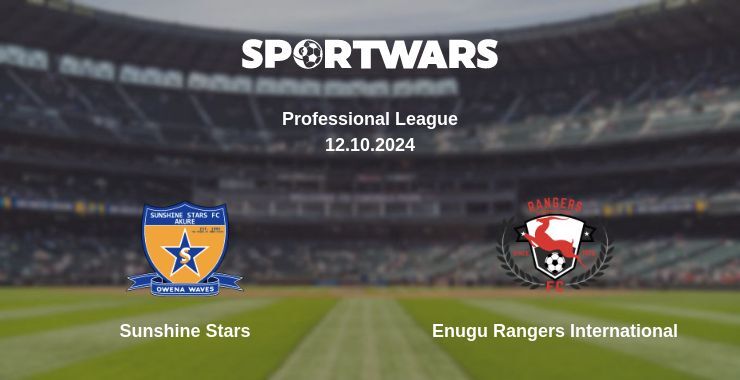 Result of the Sunshine Stars — Enugu Rangers International match, 12.10.2024