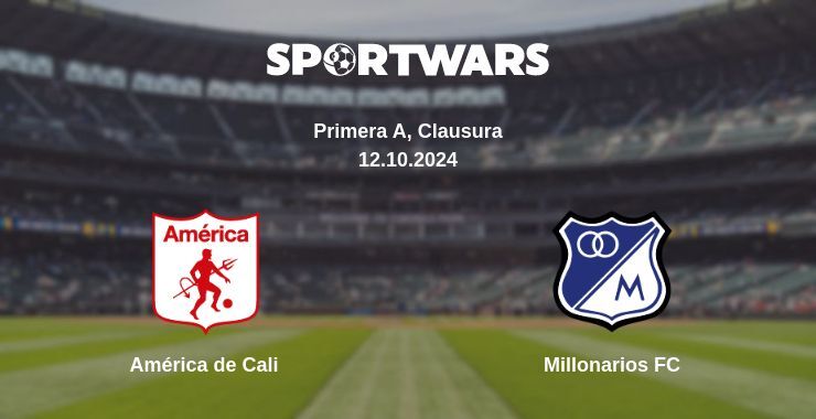 Result of the América de Cali — Millonarios FC match, 12.10.2024