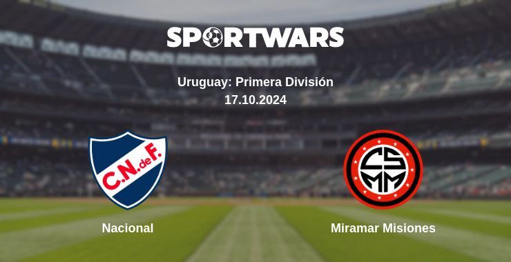 Result of the Nacional — Miramar Misiones match, 17.10.2024