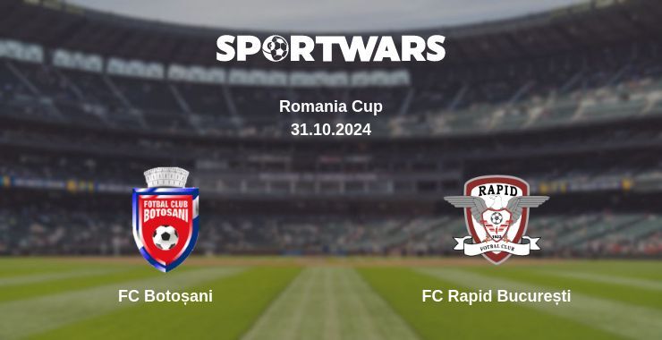 Result of the FC Botoșani — FC Rapid București match, 31.10.2024