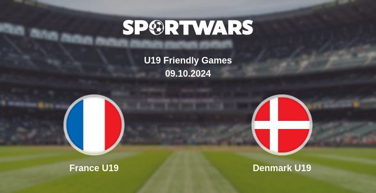 France U19 — Denmark U19 watch online for free 09.10.2024