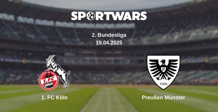 1. FC Köln — Preußen Münster watch online broadcast, 19.04.2025