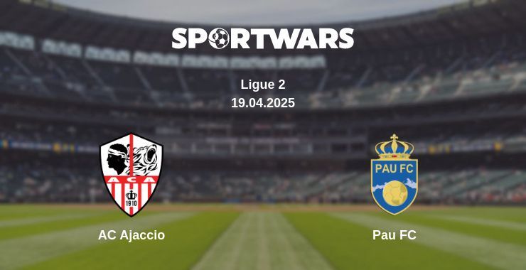 AC Ajaccio — Pau FC watch online broadcast, 19.04.2025