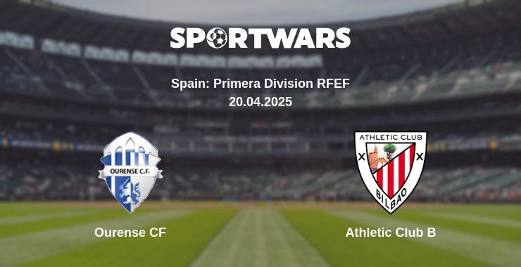 Ourense CF — Athletic Club B watch online broadcast, 20.04.2025