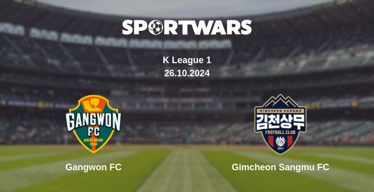 Result of the Gangwon FC — Gimcheon Sangmu FC match, 26.10.2024