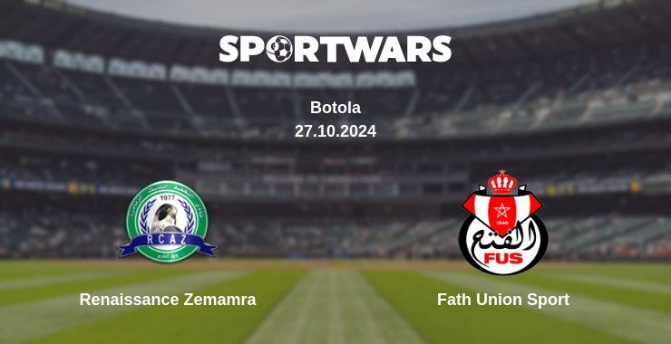 Result of the Renaissance Zemamra — Fath Union Sport match, 27.10.2024