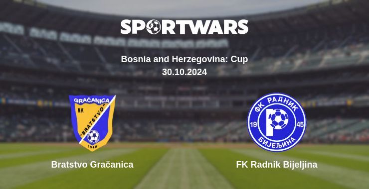 Result of the Bratstvo Gračanica — FK Radnik Bijeljina match, 30.10.2024