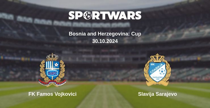 Result of the FK Famos Vojkovici — Slavija Sarajevo match, 30.10.2024