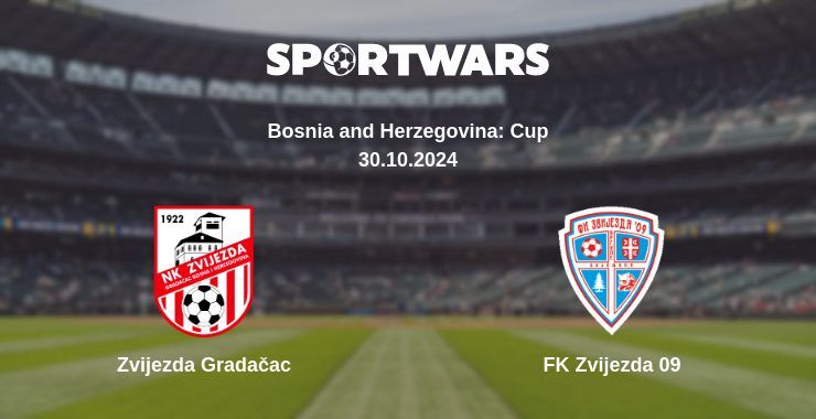 Result of the Zvijezda Gradačac — FK Zvijezda 09 match, 30.10.2024