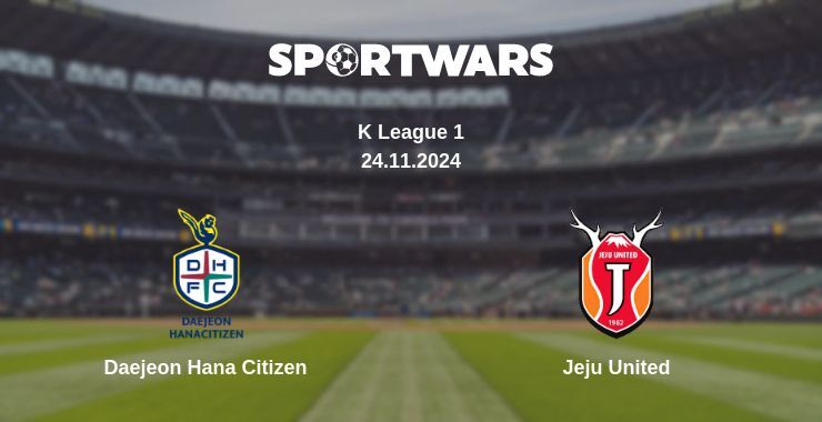 Result of the Daejeon Hana Citizen — Jeju United match, 24.11.2024