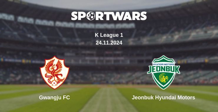 Result of the Gwangju FC — Jeonbuk Hyundai Motors match, 24.11.2024