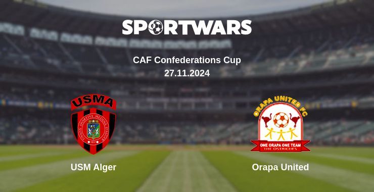 USM Alger — Orapa United watch online for free 27.11.2024