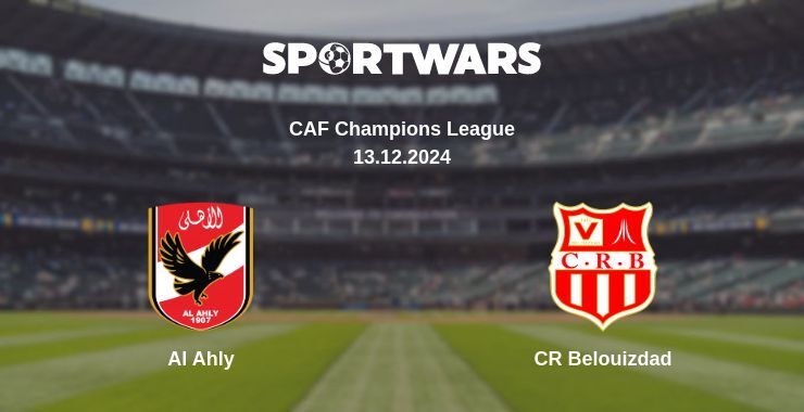 Al Ahly — CR Belouizdad watch online for free 13.12.2024