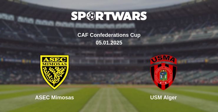 ASEC Mimosas — USM Alger watch online broadcast, 05.01.2025