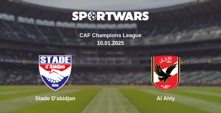 Stade D'abidjan — Al Ahly watch online broadcast, 10.01.2025