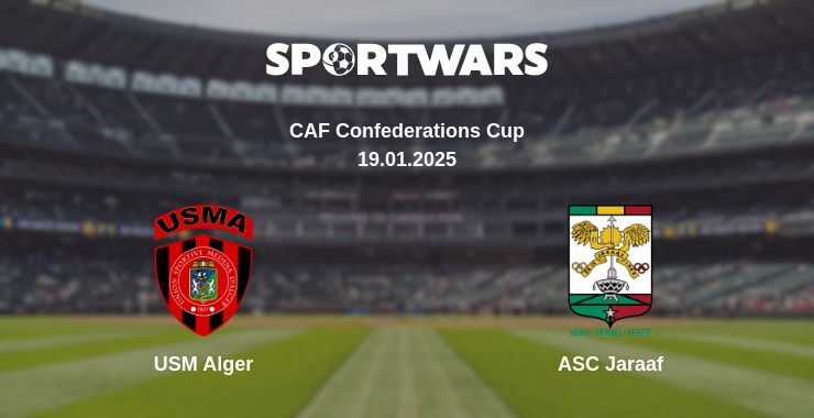 USM Alger — ASC Jaraaf watch online broadcast, 19.01.2025