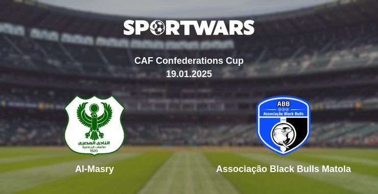 Al-Masry — Associação Black Bulls Matola watch online broadcast, 19.01.2025